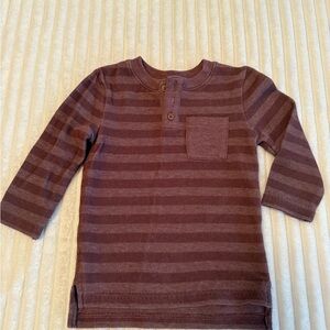 Cat & Jack maroon Striped Long Sleeve Tee